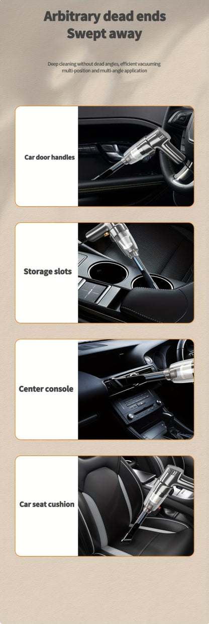 Handheld Car Vacuum Cleaner Corded - 3KPA Powerful Suction, 3M Power Cord, Lightweight Portable Auto Vacuum for Cars Trucks & Home, Single-Point Exhaust, No Battery Needed, 5 Colors