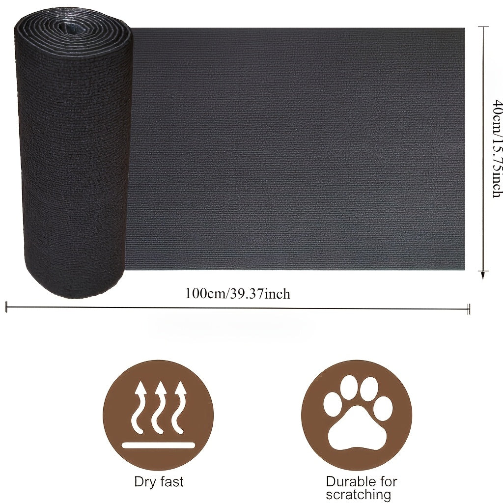 Cat Scratch Pad Self-Adhesive - Durable Cat Scratching Board for Sofa and Wall Protection, Anti-Scratch Furniture Protector Sticker for Indoor Cats, Long-Lasting Sisal Texture, Available in Dark Gray, Black, Light Grey