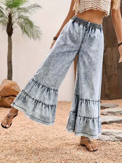 Women's Wide Leg Pants - Everyday Style 906149