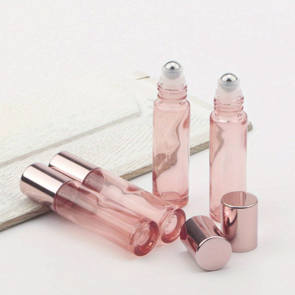 Glass Roller Bottles for Essential Oils 28 Pack 10ml – Bulk Refillable Roll-On Perfume Containers with Stainless Steel Roller Balls, Opener & Funnel, Leak-Proof Travel Bottles for DIY Aromatherapy & Fragrance Blending