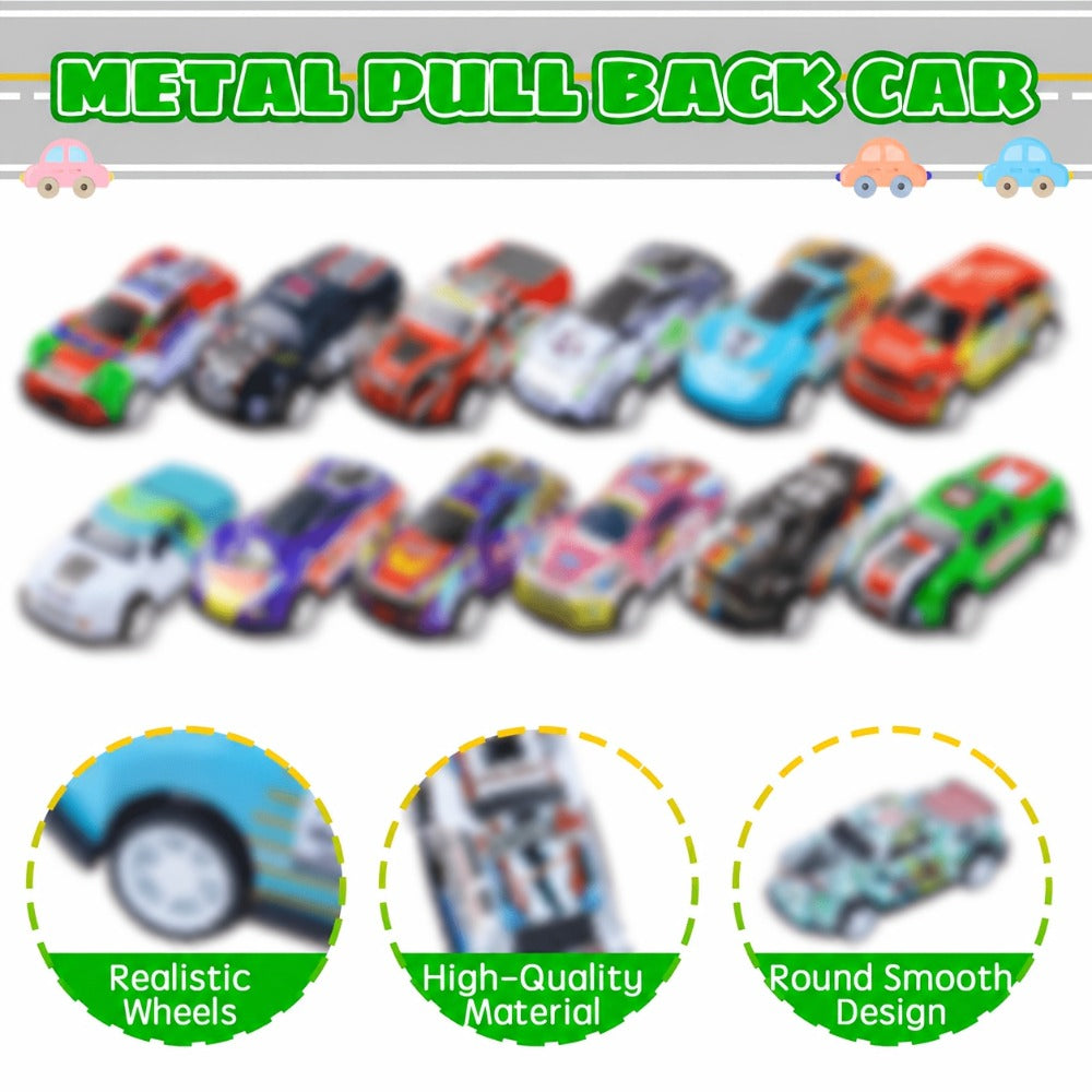 Pull Back Cars Bulk 72 Pack – Mini Race Cars Pull Back and Go Toy Vehicles for Kids Birthday Party Favors, Goodie Bag Fillers, Classroom Prize Box, Easter Basket Stuffers & Carnival Prizes