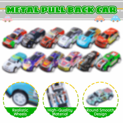 Pull Back Cars Bulk 72 Pack – Mini Race Cars Pull Back and Go Toy Vehicles for Kids Birthday Party Favors, Goodie Bag Fillers, Classroom Prize Box, Easter Basket Stuffers & Carnival Prizes