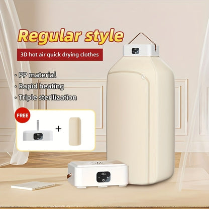 Mini Dryer Machine 600W Portable Clothes Dryer Dual Mode Quiet Operation Timer 1H 2H 8H Energy Efficient for Apartments Dorms RVs Travel Small Spaces Basic Premium