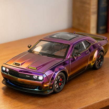 1:24 Scale Die-Cast Sports Car Model Collectible - Zinc Alloy Static Ornament with Realistic Details, Home Desktop Decoration, Gift for Car Lovers Men Adults