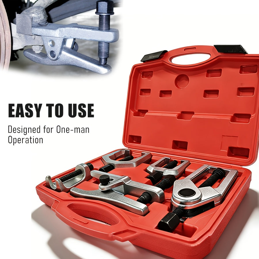 1 Set Of 5pcs Ball Head Extractor, Multi-functional Puller, Lower Arm Cross Pull Rod Head Disassembly And Extraction Tool, Cross Bar Puller, Disassembly Tool, Tractioner Set.
