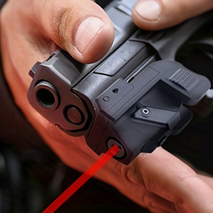 Picatinny Rail Laser Sight USB Rechargeable Red Dot with Strobe Mode, Class IIIA