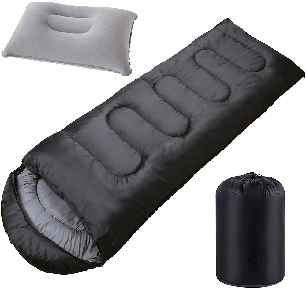 Lightweight Sleeping Bag for Backpacking Camping Hiking - 68°F Warm Weather Rating, Compression Bag Included, Outdoor Travel Hunting Sleep Bag for Adults