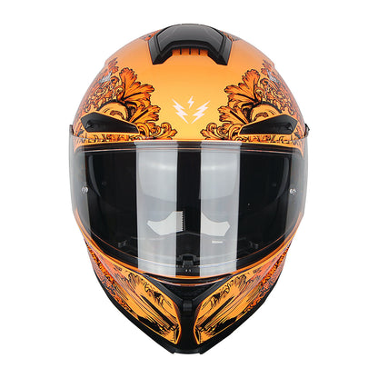 Full Face Motorcycle Helmet DOT Approved – Dual Visor Anti-Fog Pinlock Shield, Street Bike Adult Helmet with Sun Inner Shield, Aerodynamic Thermoplastic Shell, S/M/L/XL