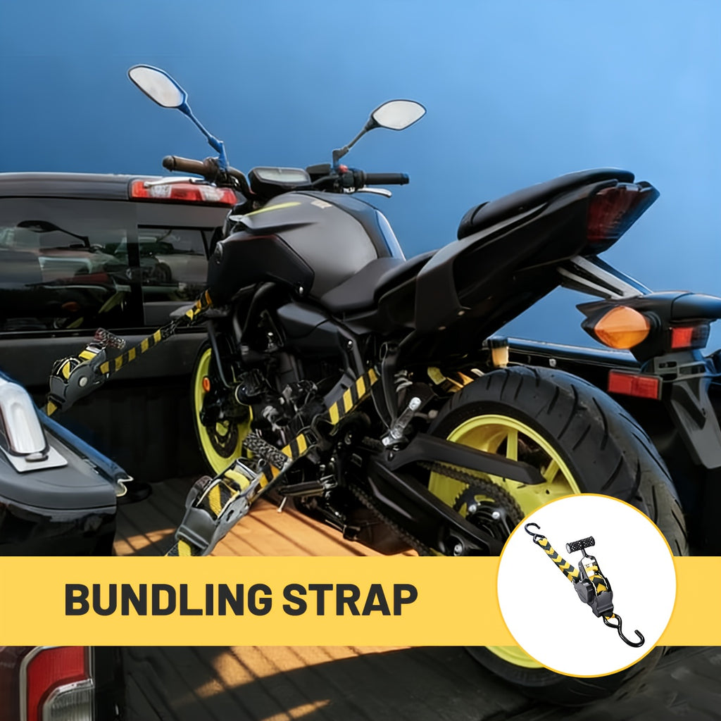 1pc/ 3pcs Auto-Retracting Ratchet Tie-Down Straps- 1499.14LB Heavy-Duty Retractable Cargo Straps with Self-Locking Function (1 Inch X 10.8 Feet)- Ideal for Transporting Trucks, Trailers, RVs, Boats, And Motorcycles
