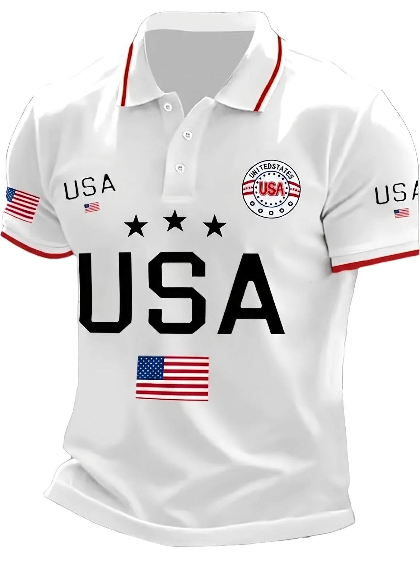 Men's Plus Size Polo Shirt – 250th Anniversary Print