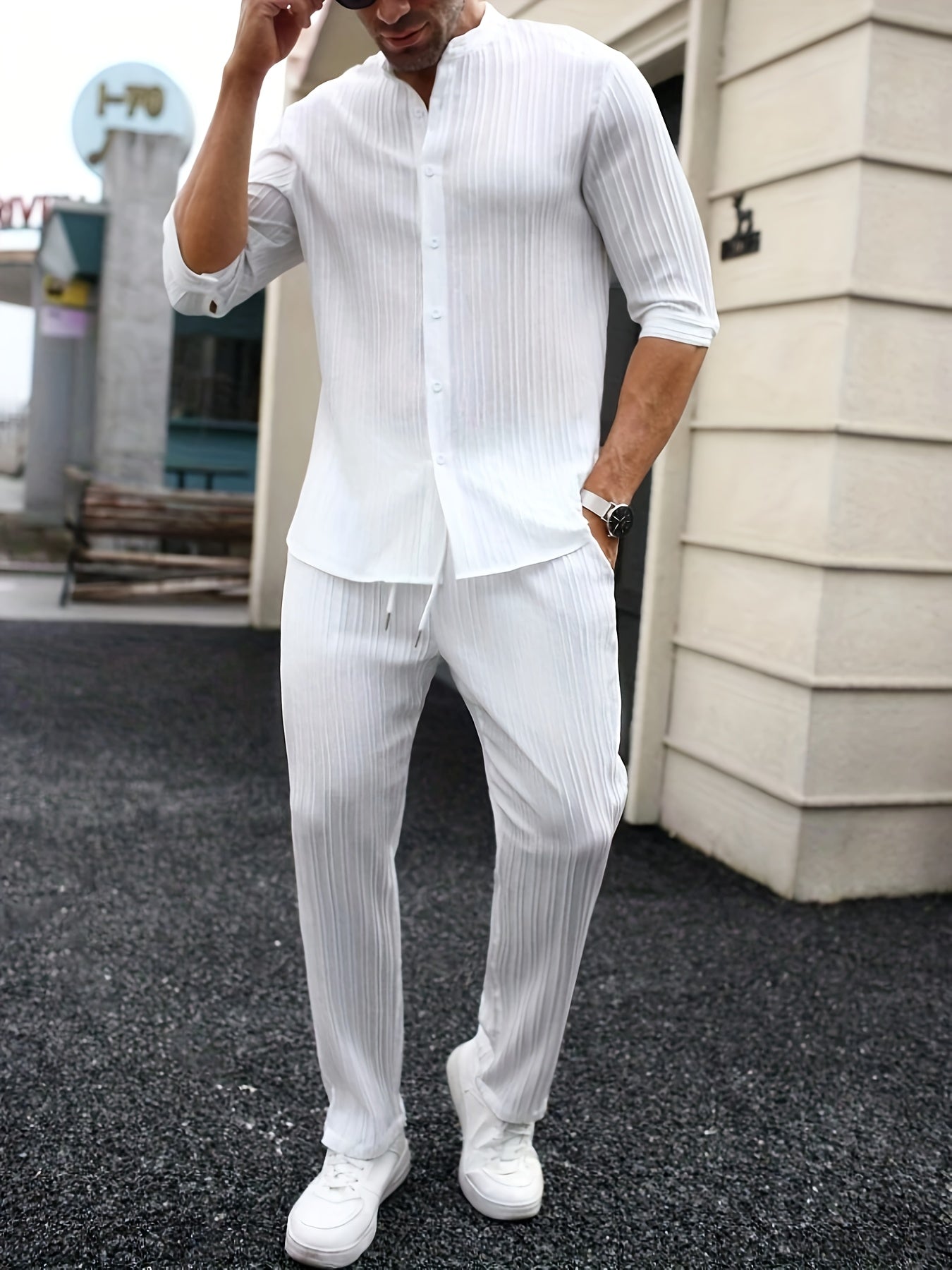 Men's Two-Piece Outfit Set - Short Sleeve 886117
