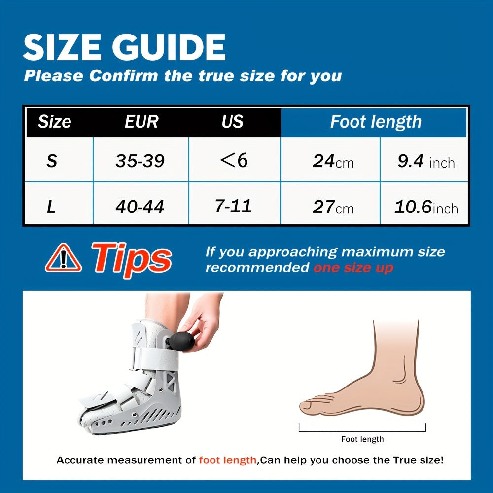 Dual Airbag Ankle Support Brace Adjustable Compression Left Right S L