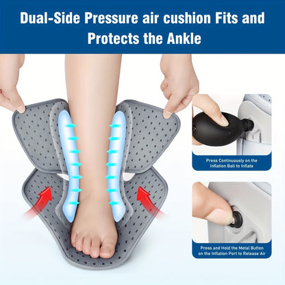 Dual Airbag Ankle Support Brace Adjustable Compression Left Right S L