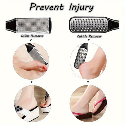 Pedicure Tool Set Stainless Steel Professional Foot Care Kit Dead Skin Callus Remover Nail Cuticle Tools for Women Men 10-Piece & 23-Piece Options Home Salon Travel