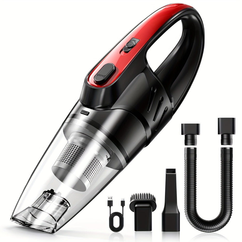 Cordless Handheld Car Vacuum Cleaner 6000PA - 2000mAh Rechargeable, Low Noise 40dB, 5 Accessories Included, Wireless Portable Auto Vacuum for Car Interior, Home & Pet Hair, Gift for Women, 6 Colors