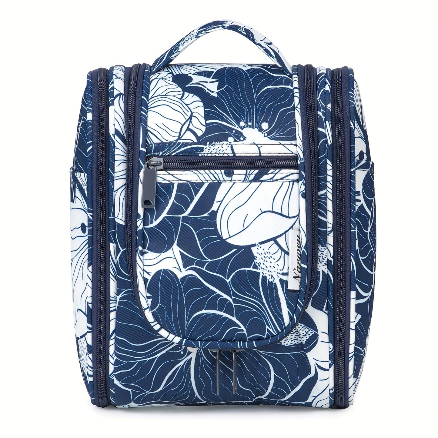Hanging Toiletry Bag for Women Large Capacity Travel Makeup Organizer Bag with Hook Multi-Compartment Waterproof Cosmetic Pouch 16 Prints for Cruise Gym