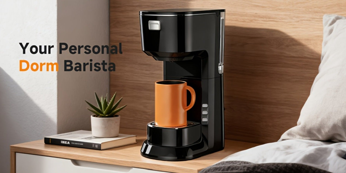 Coffee Maker One-Button Compact Specialty Coffee Machine – Fast Home Brewing, Space-Saving Countertop Design, Barista-Style Results, Available in Black & White