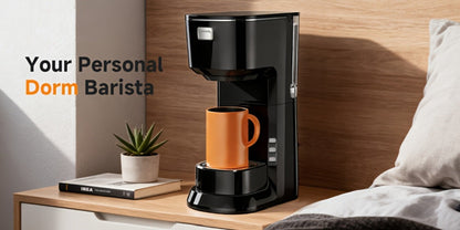 Coffee Maker One-Button Compact Specialty Coffee Machine – Fast Home Brewing, Space-Saving Countertop Design, Barista-Style Results, Available in Black & White
