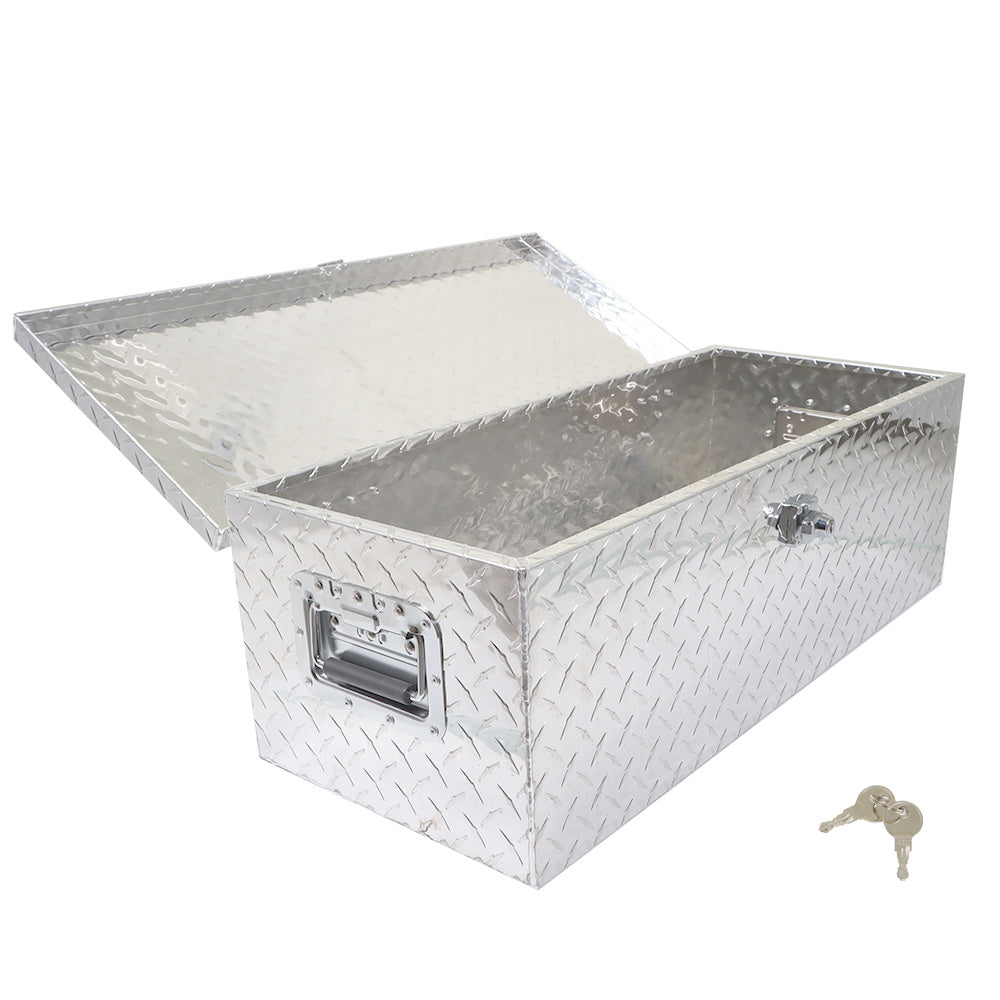 20'' Heavy Duty Aluminum Diamond Plate Tool Underbody Box for Pickup Truck Bed