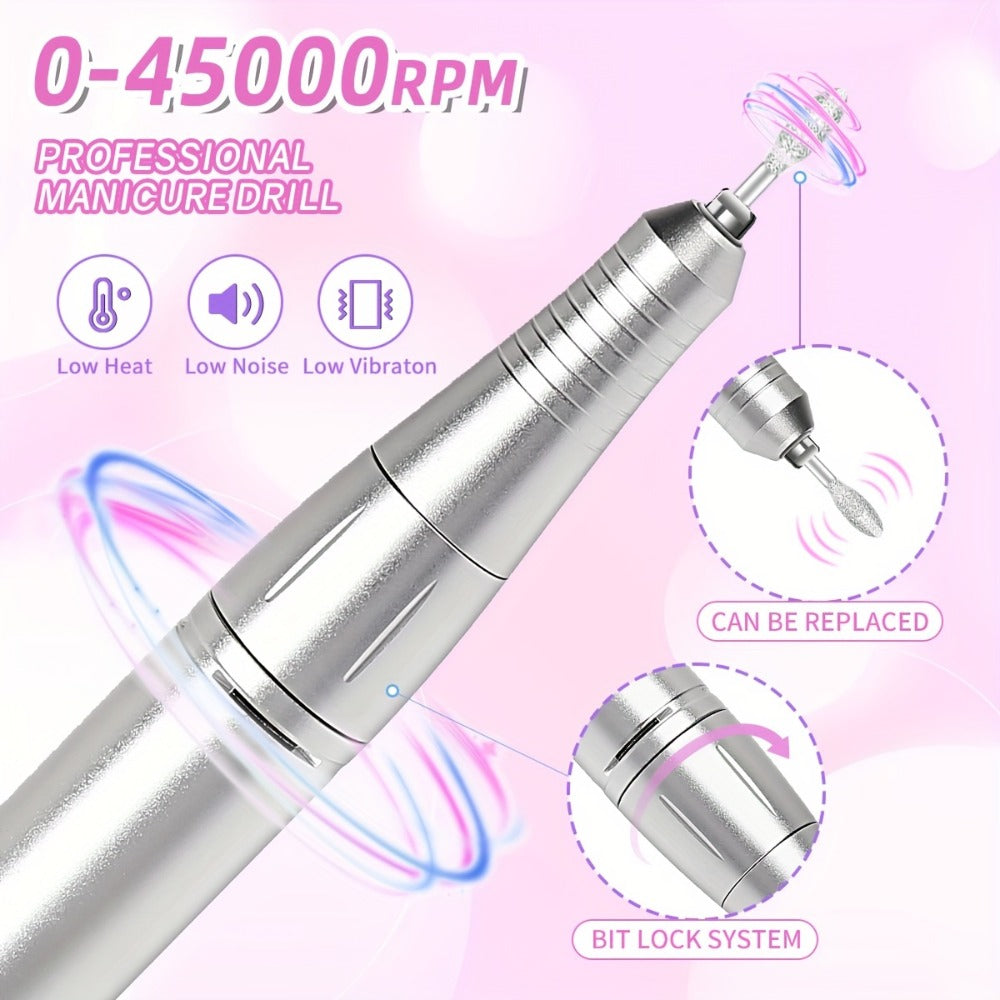 UV LED Nail Lamp 30 LEDs Infrared Auto Sensor with 3 Timer Modes 5s/30s/60s – Detachable Magnetic Base Gel Polish Curer for Hands & Feet, Painless Low-Heat Curing for Home & Salon, Pink White