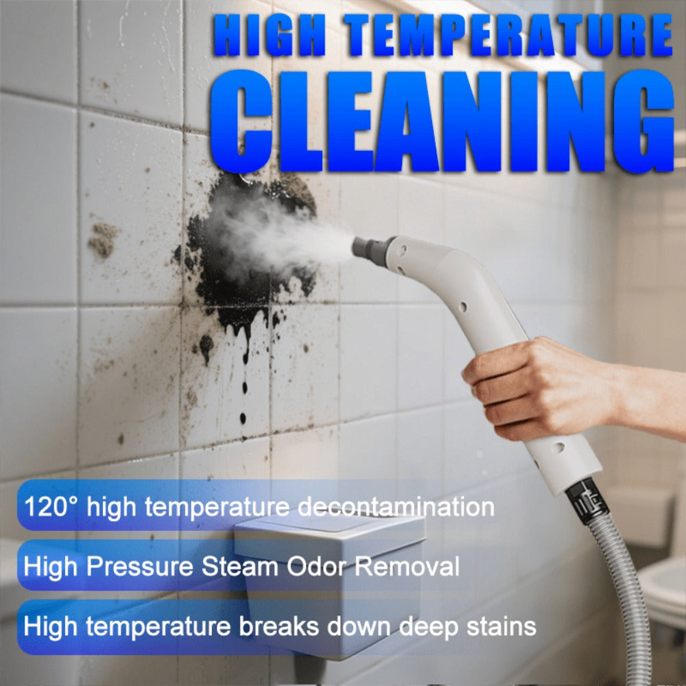 Handheld Steam Cleaner 1200W High Pressure Portable Steam Cleaning Machine for Home, Car, Upholstery, Floors & Gaps - High Power Water Tank, Multi-Surface Steamer with Storage Bag, Regular & Pro Edition