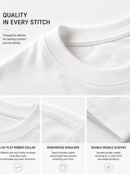 Men's Classic T-Shirt - Crew Neck Short Sleeve