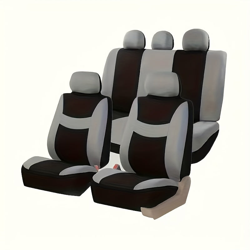 5-Seater Car Seat Covers - Protect Original Seats, Dust-Proof, Thickened And Wear-Resistant, Fabric And Breathable, All-Season Universal Fits All 5-Seater Models
