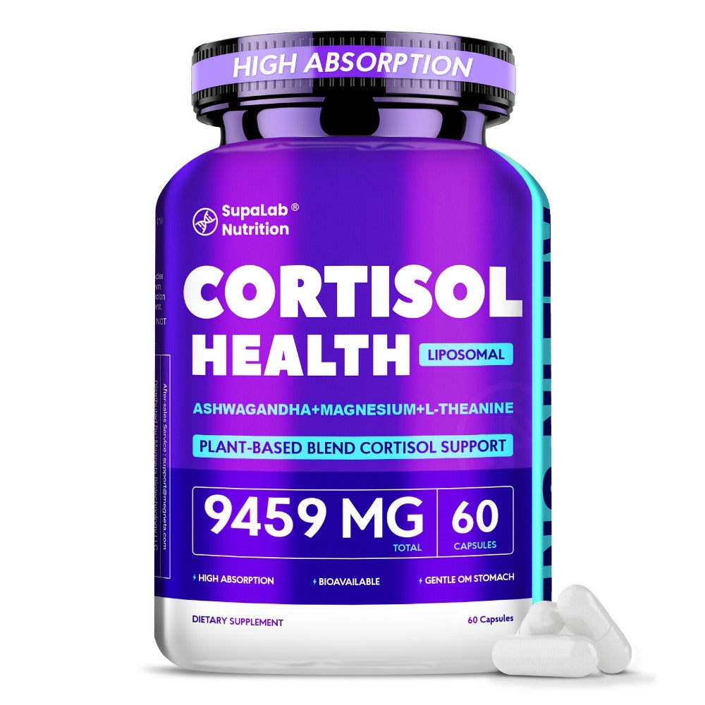 Ashwagandha Stress Relief Supplement Capsules with Rhodiola Rosea L-Theanine & Magnesium for Cortisol Balance Restful Sleep Mood Support & Burnout Recovery — 120 Capsules 4-Month Supply Women & Men