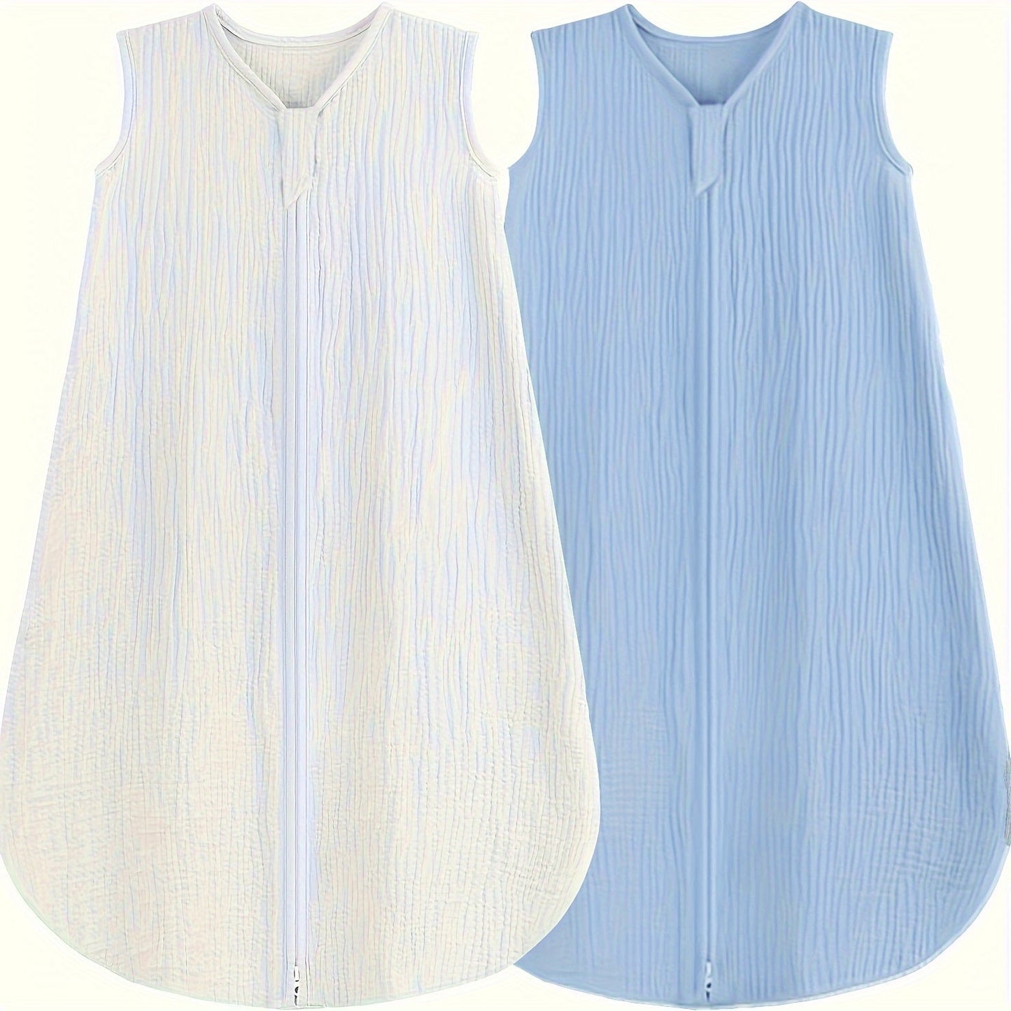 Baby Sleep Sack - Muslin 2-Way Zip Wearable Blanket