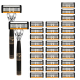 2 Handles + 30 Blades