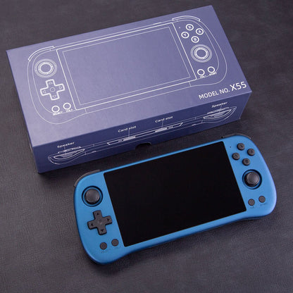 Powkiddy X55 Handheld Game Console – 5.5" IPS 720×1280 RK3566 2GB RAM Wi-Fi Bluetooth HDMI Linux 25+ Emulators Retro Gaming System