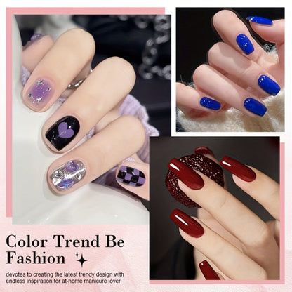 Soak-Off Gel Nail Polish Set 6pcs Hypoallergenic - Fall & Winter Glitter and Solid Colors UV LED Long-Lasting Toxin-Free DIY Nail Art Kit for Women, Home Manicure, Christmas Gift for Nail Lovers