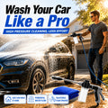 Portable High-Pressure Water Gun with Foam Tank, Adjustable Nozzle, Capable of Providing Powerful Cleaning Force And Can Be Easily Handled by The Elderly. Suitable for Vehicle Cleaning, Pet Cleaning, And Garden Watering
