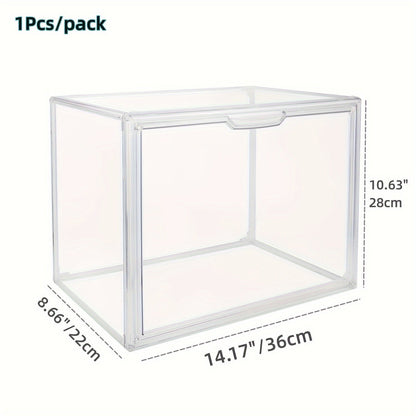 Clear Display Case Set of 3 – Dustproof Transparent Storage Box Organizer for Collectibles, Car Models, Action Figures & Show Display | Collector Display Cases for Adults & Kids
