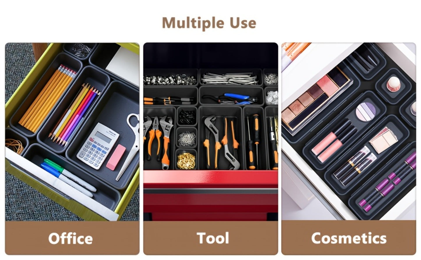 Tool Box Organizer Tray Dividers – 67 or 21 Pcs Toolbox Drawer Organizer Storage Trays for Rolling Tool Chest, Workbench Cabinet, Screws, Nuts, Bolts & Small Parts, Multiple Colors