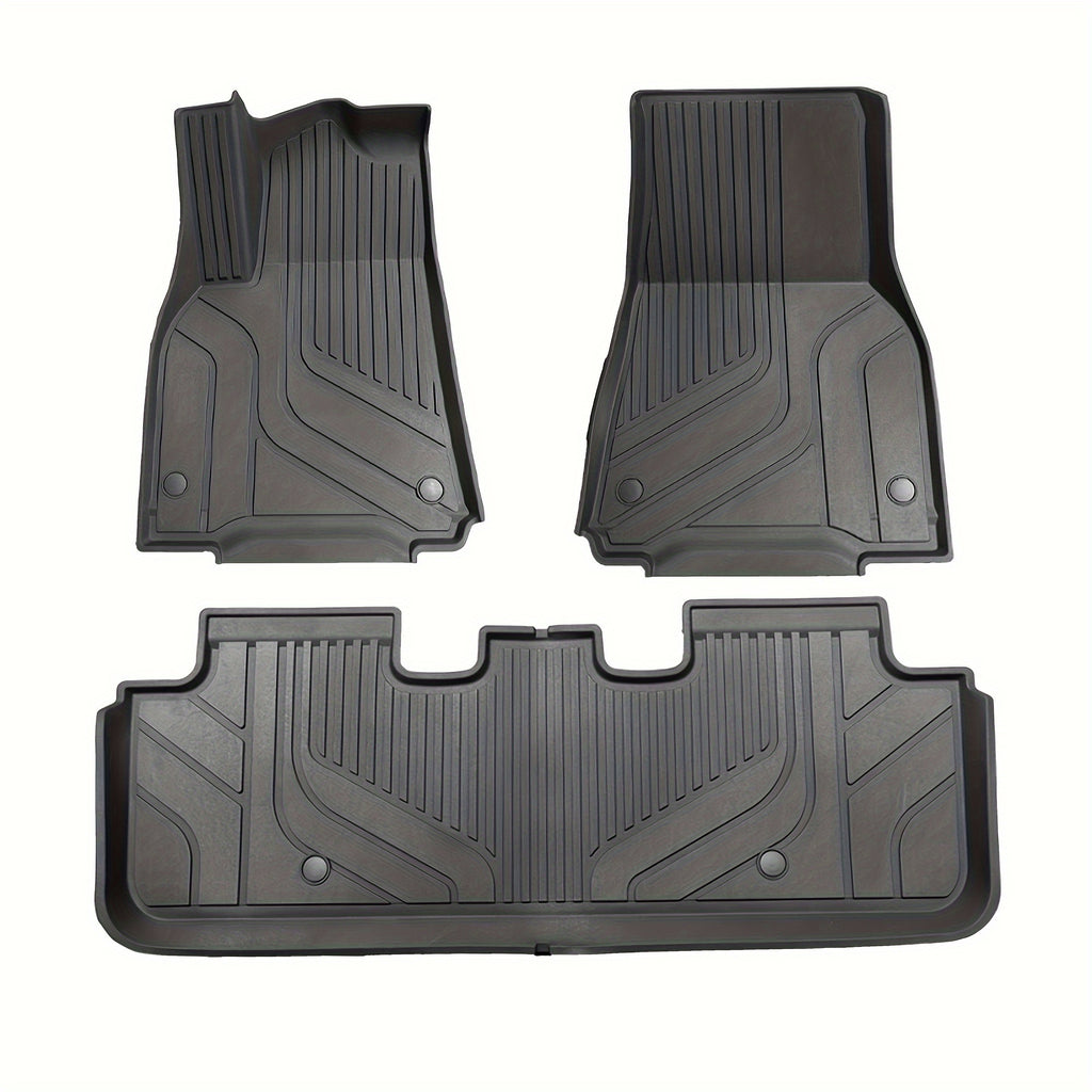 3pcs for Model Y 2020-2024, Front and Rear Floor Mats and Trunk Mat, Made of TPE Material, All-weather Protection, Specially Designed for 5 Seats