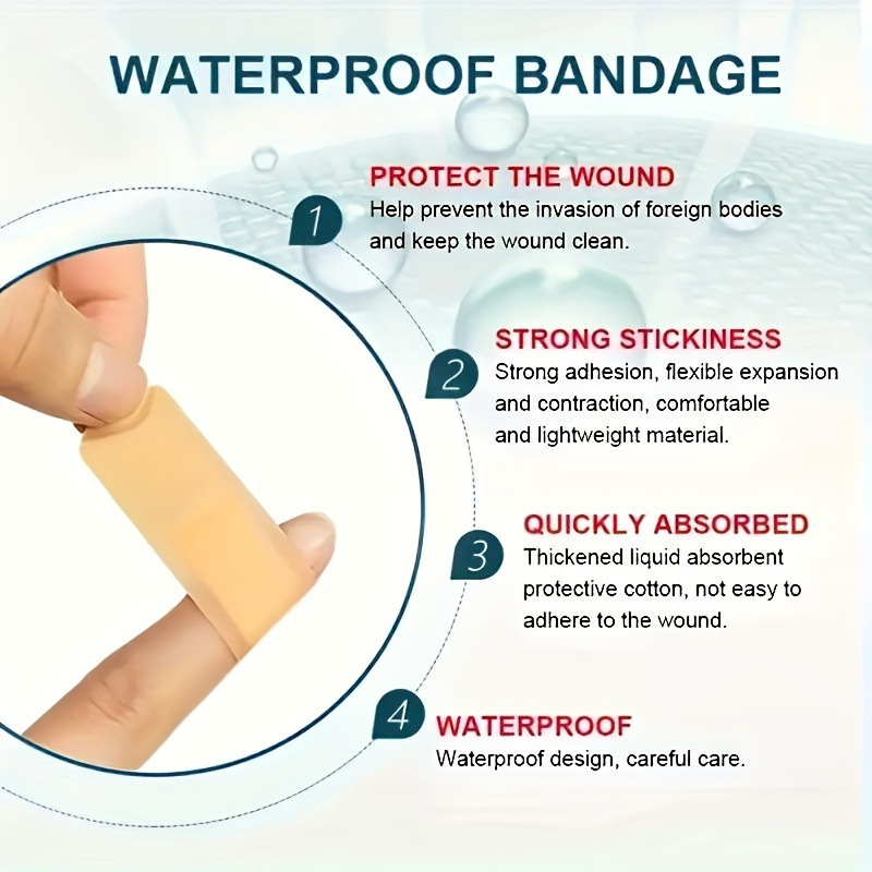Adhesive Bandages 360pcs - Flexible Fabric Fingertip & Knuckle Bandages Set, Breathable Cloth Elastic First Aid Bandages in 12 Assorted Sizes, Spot Wound Care for Home, Office & Outdoor Emergency Kit