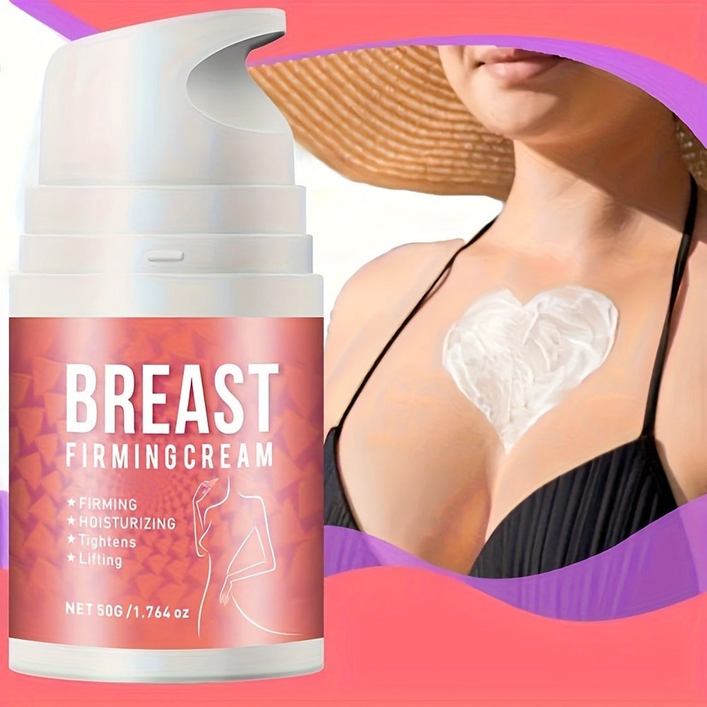 Bust Firming Cream for Women — Tightening & Lifting with Caffeine, Jojoba Oil, Shea Butter, Vitamin E & Honey | Moisturizing Body Firming Lotion for Sagging Skin | All Skin Types | Fresh Fragrance
