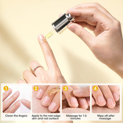Cuticle Oil Treatment Set 2pcs 0.68oz Each Nourishing Hydrating — Moisturizer for Dry Cracked Cuticles & Brittle Nails, Strengthening Nail Care Pen for Women, Christmas Birthday Gift