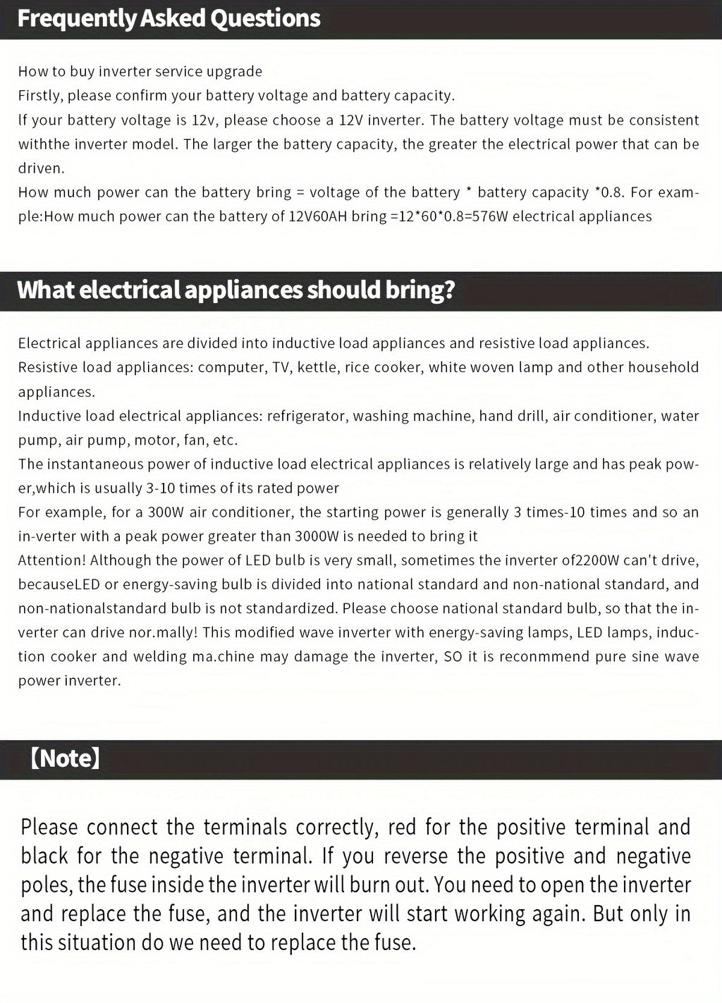 Portable Power Inverter 2000W (peak), DC 12V to AC 110V Converter, US Standard Socket, Built-in Cooling Fan And Overload Protection, Suitable for Road Trips, Vacations, Outdoor Activities And Emergency Use, Battery Not Included.