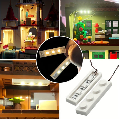 LED Lighting Kit for Building Blocks 20pcs 1x4 Brick Lights – LEGO Compatible MOC City Modular Builds Illumination Accessories for Kids & Adult Collectors, Great Birthday Gift