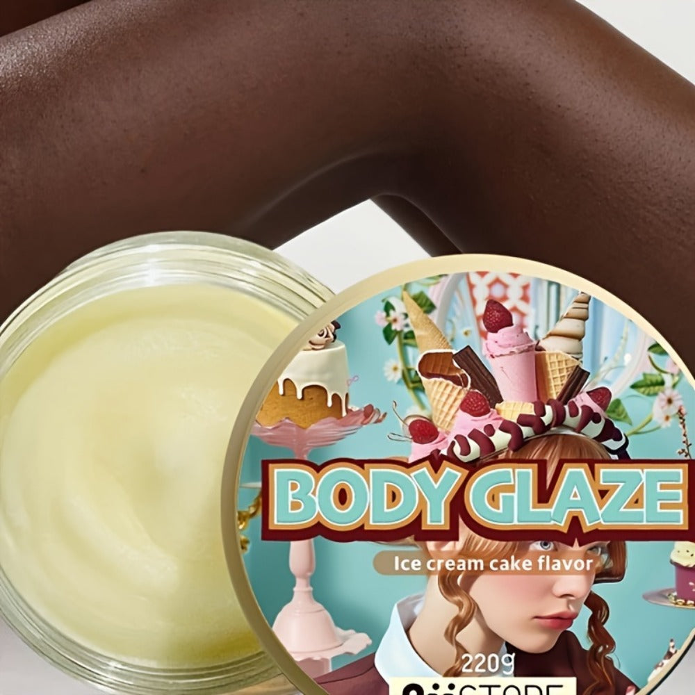 Body Glaze Moisturizer 80oz Extra Large Jar Hyaluronic Acid Glycerin Scented Body Cream Donut Rose Pomegranate Shea Multi-Fragrance Deep Skin Hydration Lotion