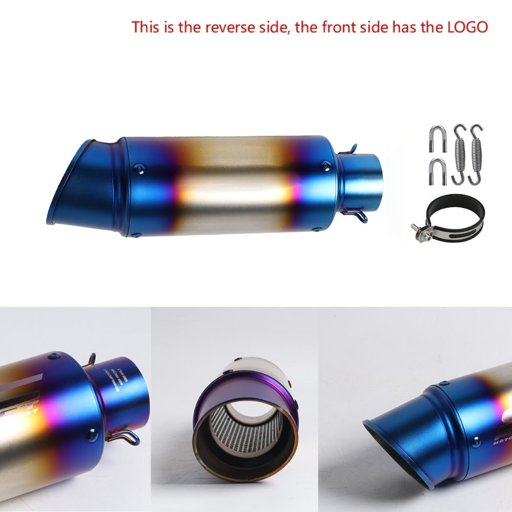 Motorcycle Exhaust Pipe 51mm & 60mm - Stainless Steel Slip-On for NMAX 125/155, Suzuki GSX650F, GSX1250 & GSX650R | Performance Exhaust Upgrade
