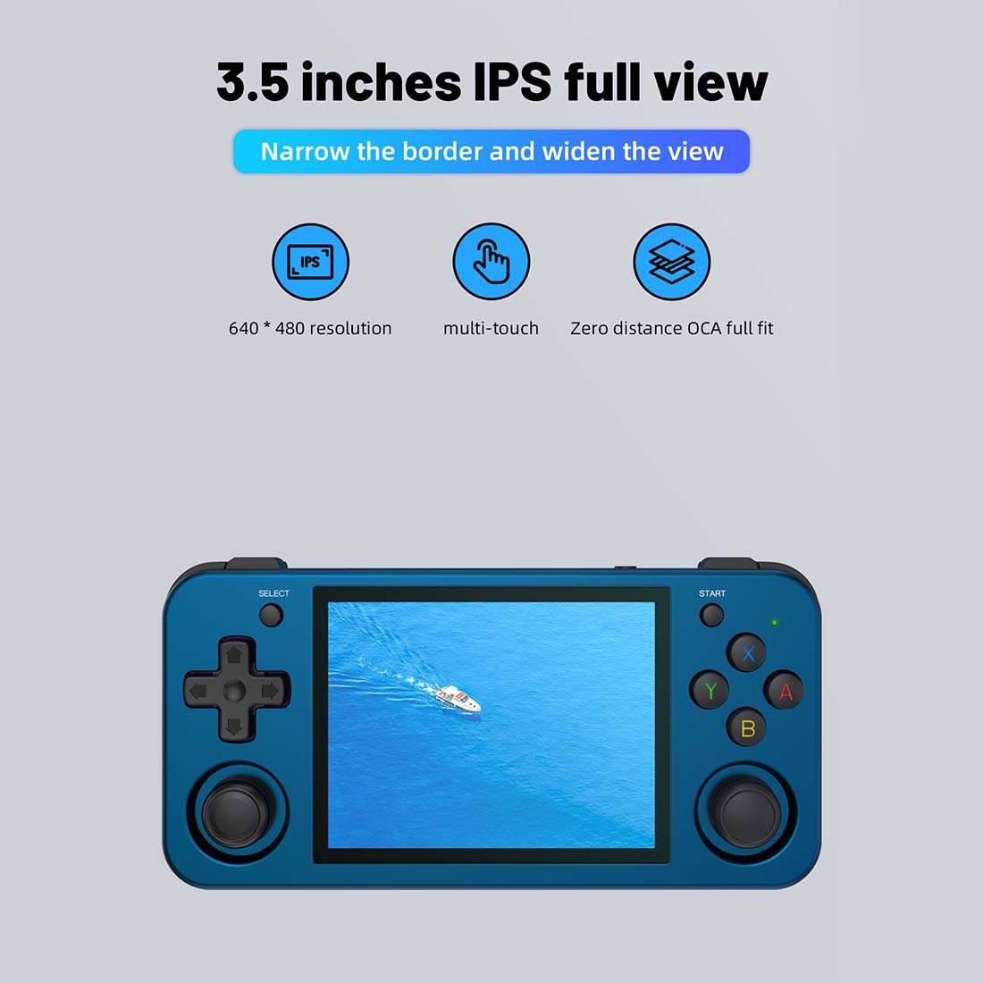 Anbernic RG353M Retro Handheld Game Console - CNC Aluminum Alloy Dual OS Android Linux 3.5" IPS Touchscreen HDMI Hall Joystick 3500mAh Gaming Handheld