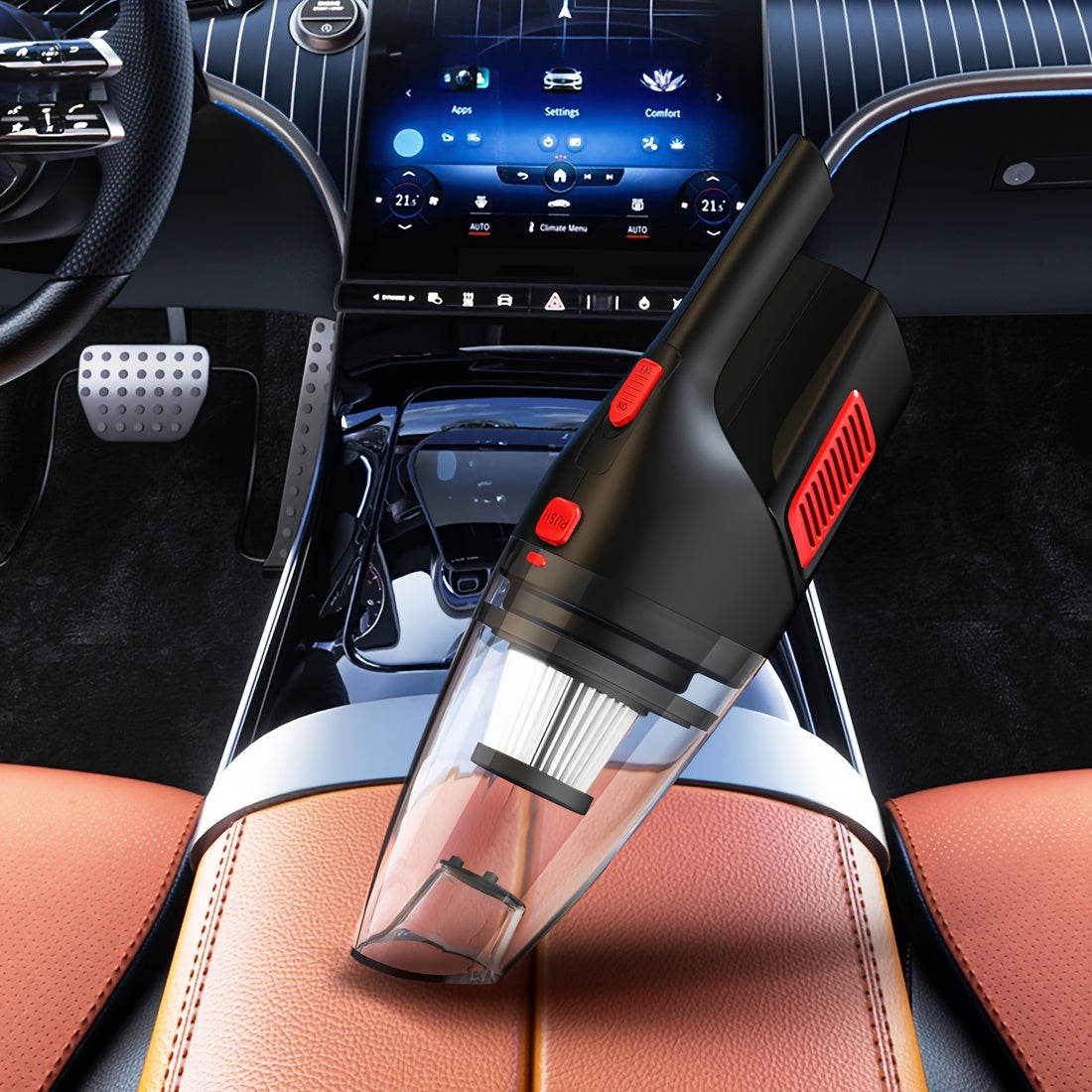 Wireless Convenient Handheld Car Vacuum Cleaner, Powerful Suction Kitchen Floor Cleaning Supplies, USB Charging Mini Cleaning Dust Collector, Suitable For Cars, RV, Home, Office, Industrial Sites And Other Gap Tools