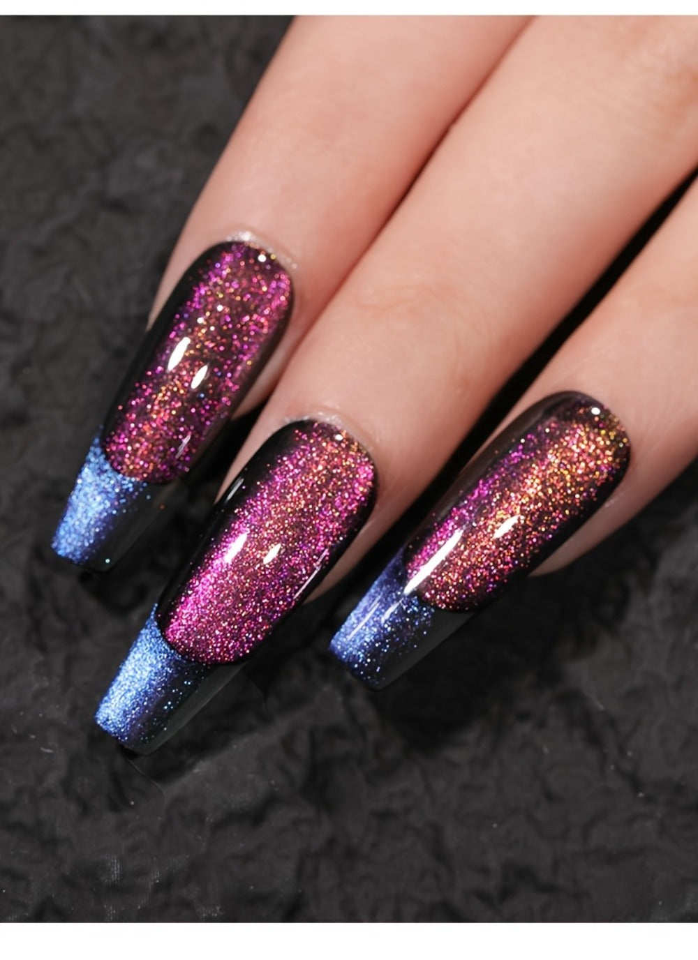 Magnetic Cat Eye Gel Nail Polish Set 8 Colors – Holographic Reflective Peacock Double-Light Effect, LED/UV Soak-Off Gel 0.51oz with Magnet Tool, Salon & Home Nail Art Gift Set for Women