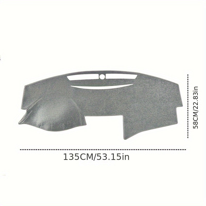 for TOYOTA Camry 2007-2011 Dashboard Cover Mat - Grey Polyester, Anti-UV Sunshade with Non-Slip Base, Fit for Enhanced Interior Protection, Vehicle Accessory|Neutral Grey Shade|Durable Fabric, MAGIKEY