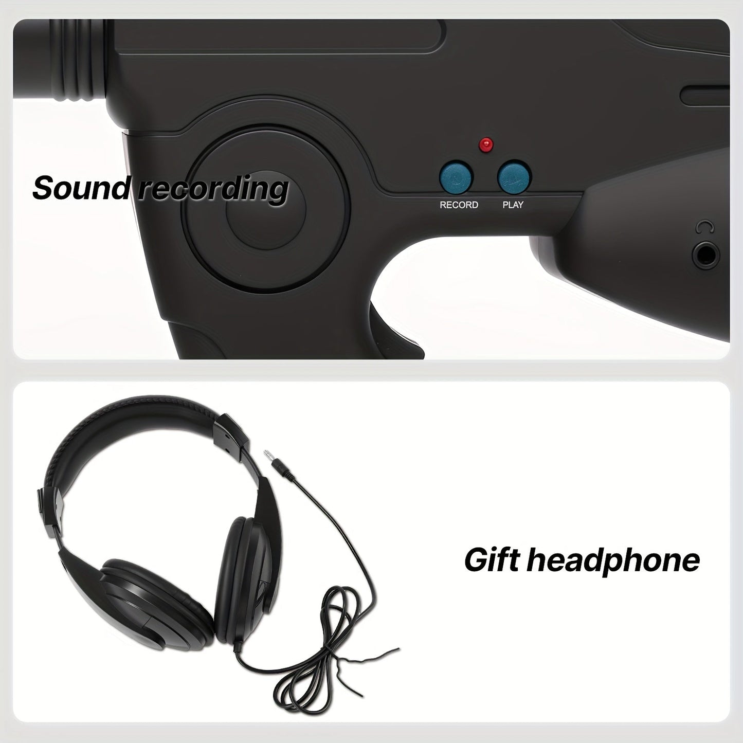 Bionic Ear Sound Amplifier with 8x Monocular Telescope, Long-Range Digital Audio Listening Device with Headphones for Bird Watching Nature Observation Outdoor Surveillance, Compact Lightweight Spy Ear