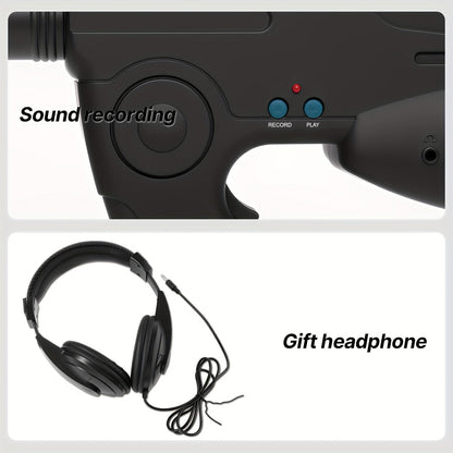 Bionic Ear Sound Amplifier with 8x Monocular Telescope, Long-Range Digital Audio Listening Device with Headphones for Bird Watching Nature Observation Outdoor Surveillance, Compact Lightweight Spy Ear