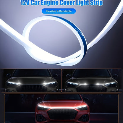 LED Engine Through-Light Bar 70 Inch High-Brightness White Light 2000-3000LM – Auto Welcome Mode Steering Effect 12V Wiring for Car SUV Universal Fit